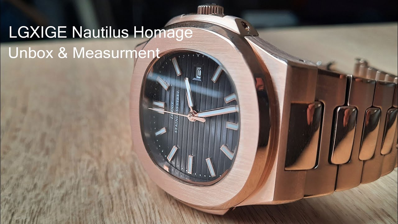 LGXIGE Nautilus Homage, Unbox & Measurement
