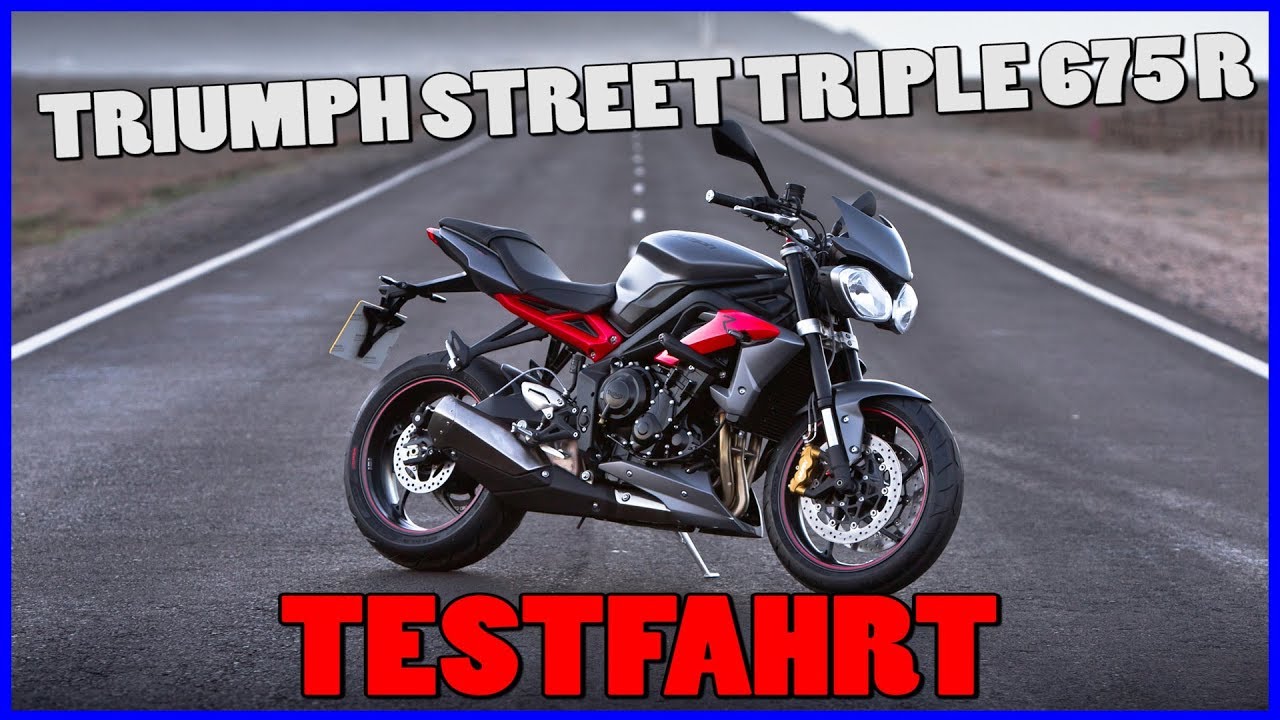TRIUMPH STREET TRIPLE 675 R TEST | 0-100 KM/H | 48PS | Walkaround | Sluty
