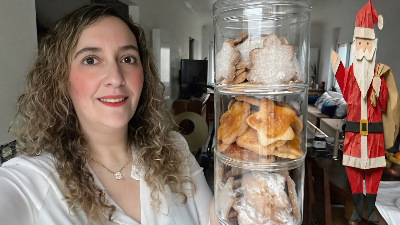 GALLETAS NAVIDEÑAS CON 4 INGREDIENTES EN 20’/IDEAL PARA REGALAR