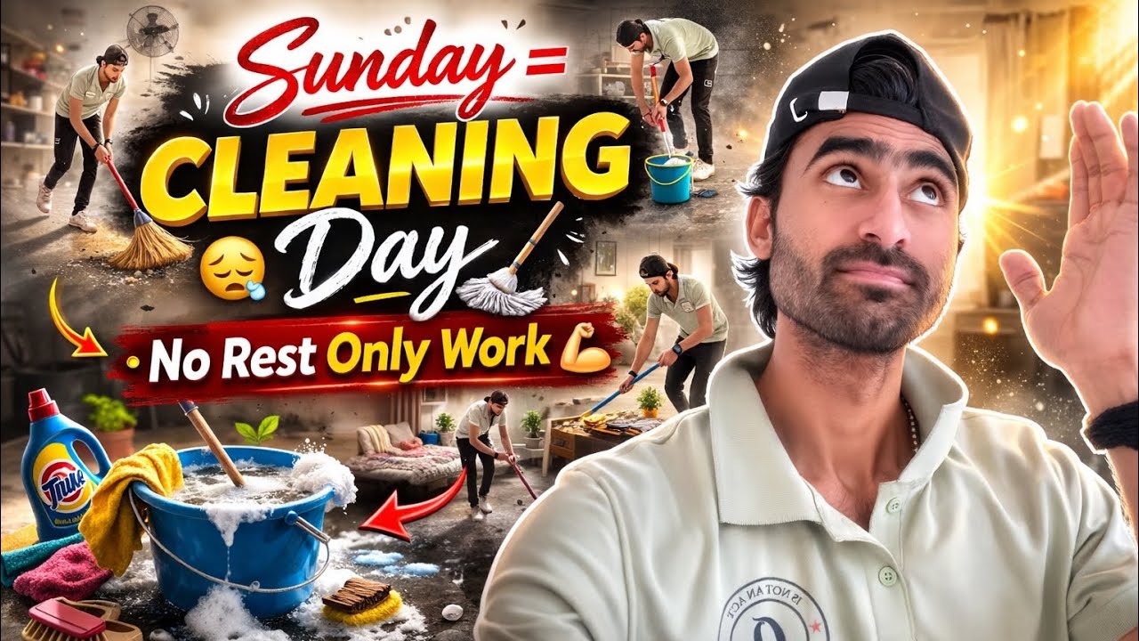 Sunday Cleaning Vlog 🧹 | Real Life Routine of a Small YouTuber 🤗😊