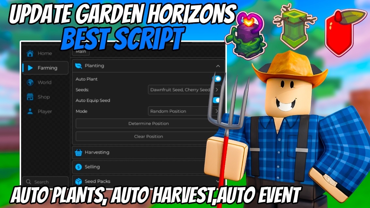Скрипт для Garden Horizons &mdash; новое обновление, автоматический сбор урожая, автоматическая посадка...