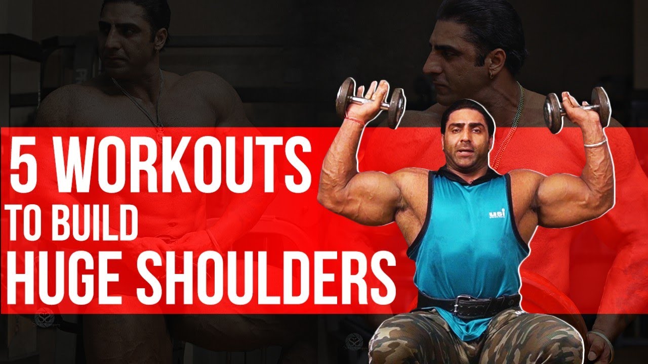TOP 5 WORKOUTS FOR SHOULDERS | Intra Workout Nutrition | Varinder Ghuman