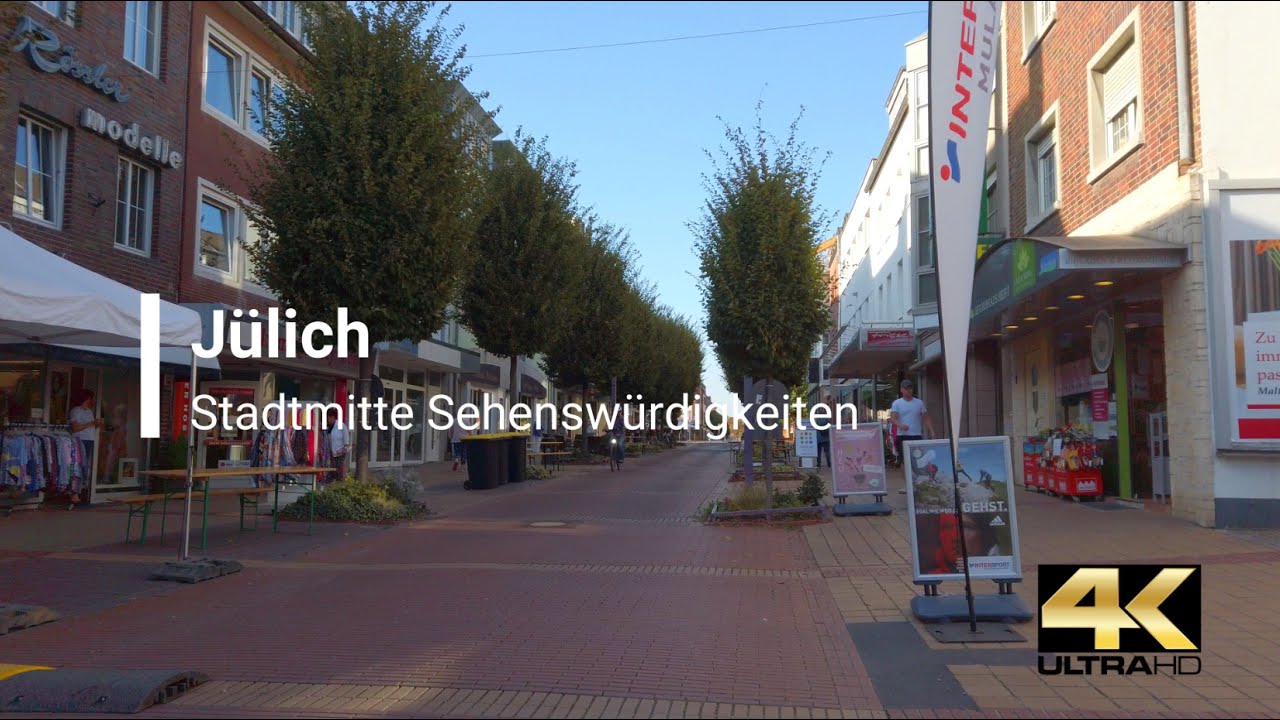 4K - Jülich Stadtmitte Sehenswürdigkeiten Hexenturm Mariä Himmelfahrt Indoor Schloßpark Zitadelle