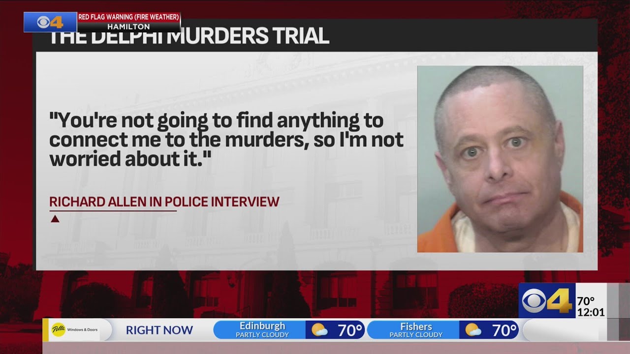 'Arrest me or take me home': Jury watches video Richard Allen's first interview