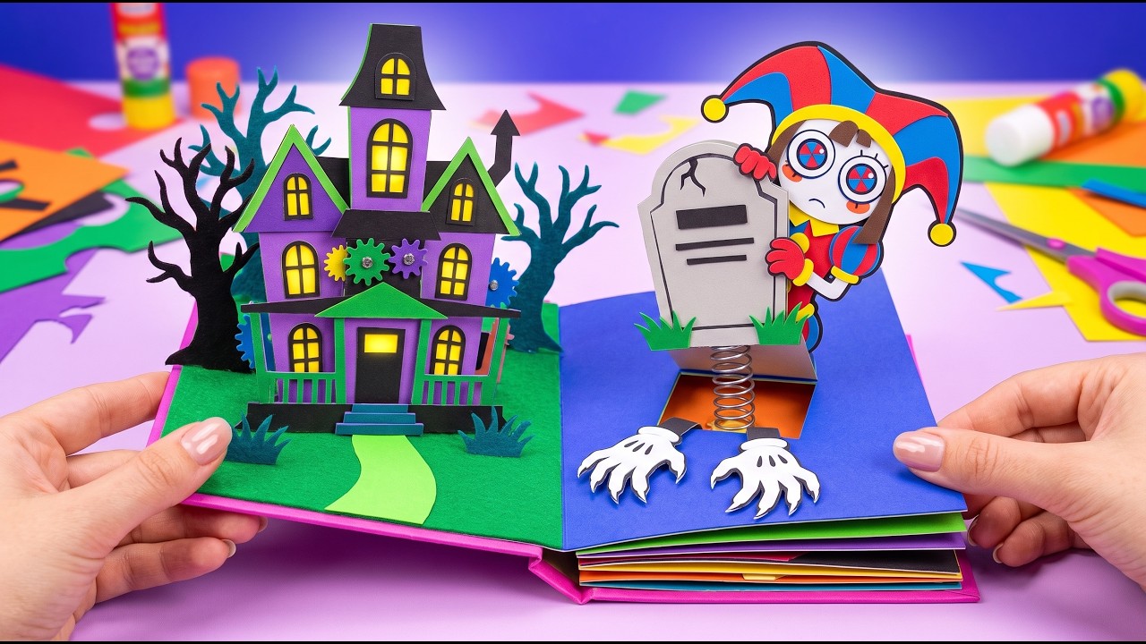 POMNI In Paper Adventure! *DIY Digital Circus Gamebook & Fun Crafts*