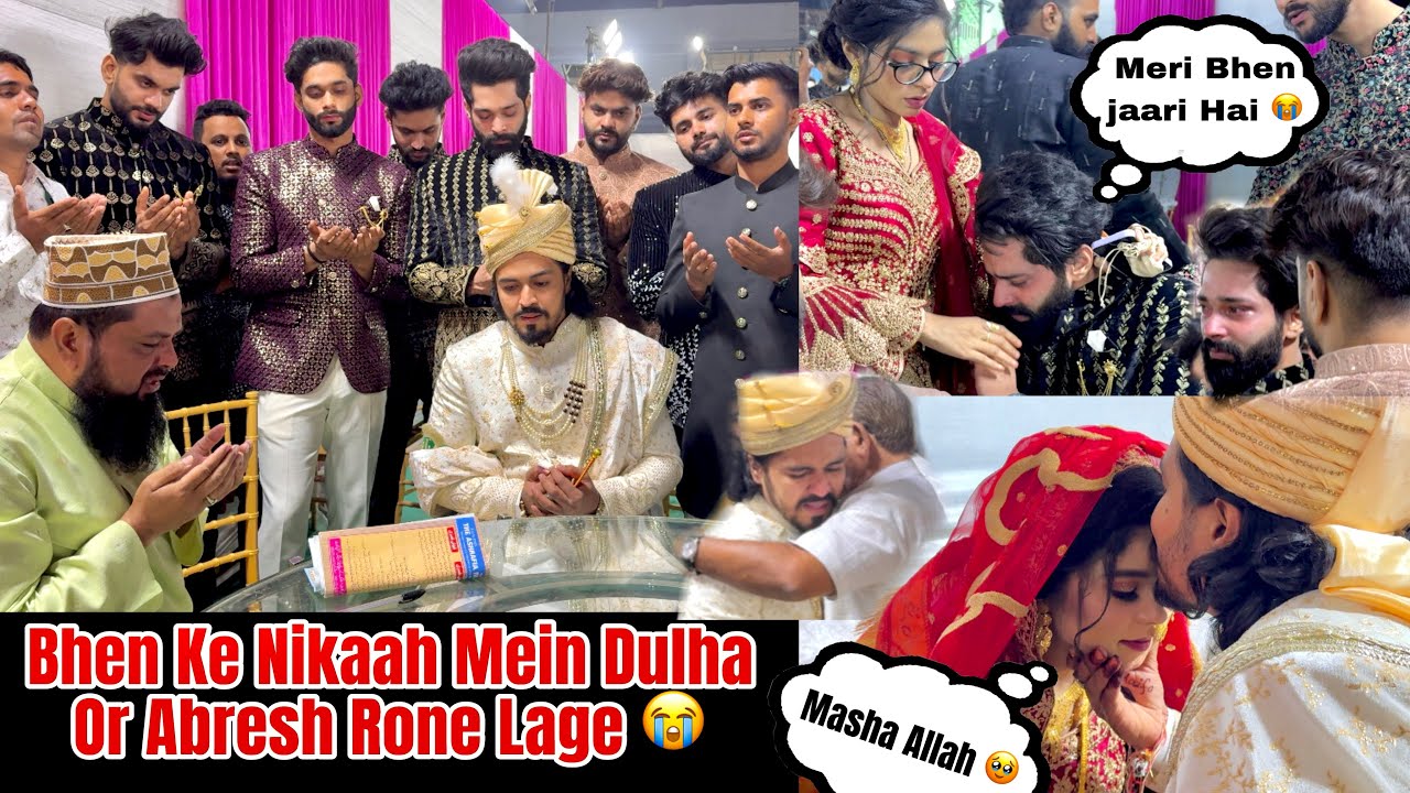 Nikaah Mein Dulha Or Abresh Emotional Hogaye 🥺| Haifa Ki Shaadi | Fokats | Abresh & Zeeshan