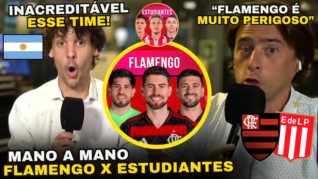 IMPRENSA ARGENTINA FAZ MANO A MANO FLAMENGO X ESTUDIANTES