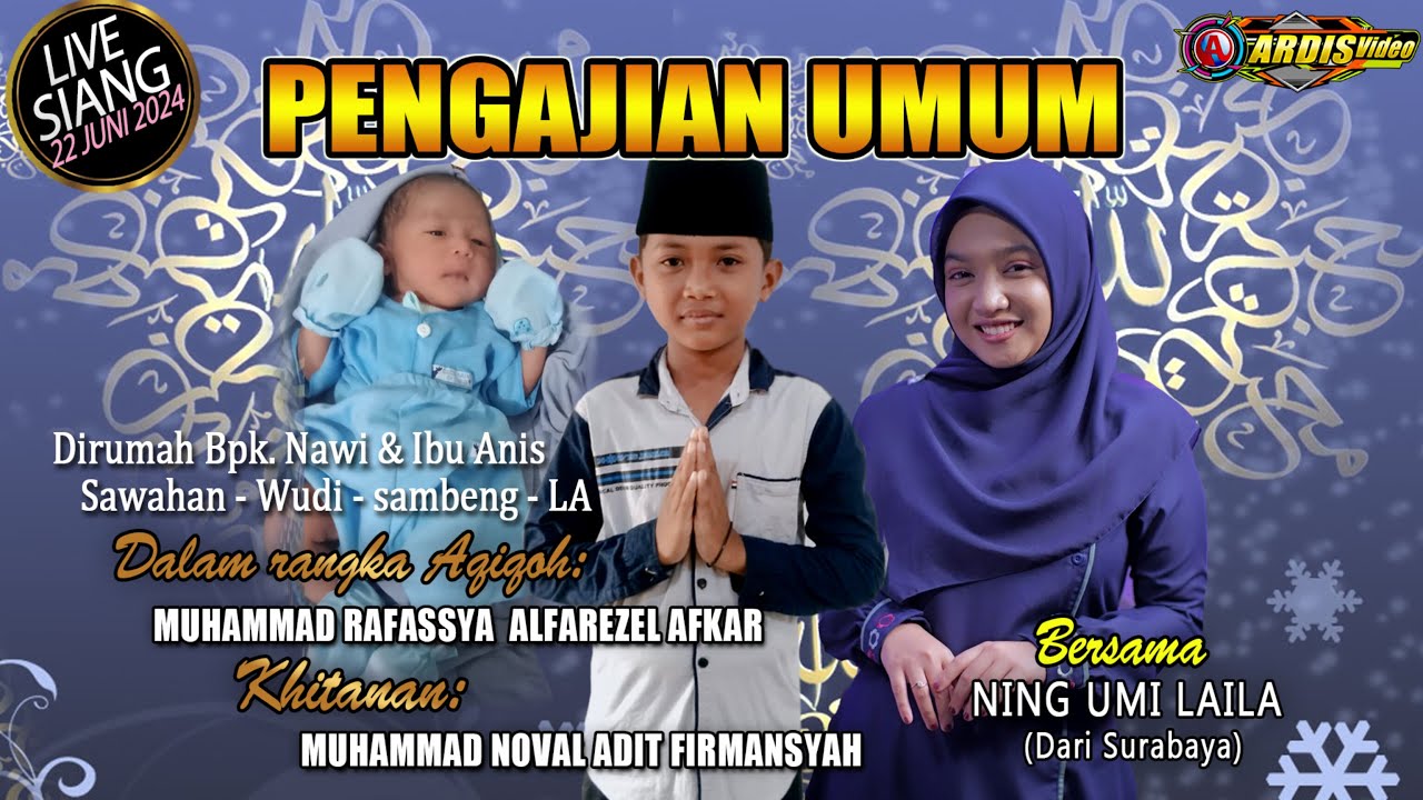 NING UMI LAILA || SAWAHAN - WUDI - SAMBENG - LAMONGAN || 22 JUNI 2024