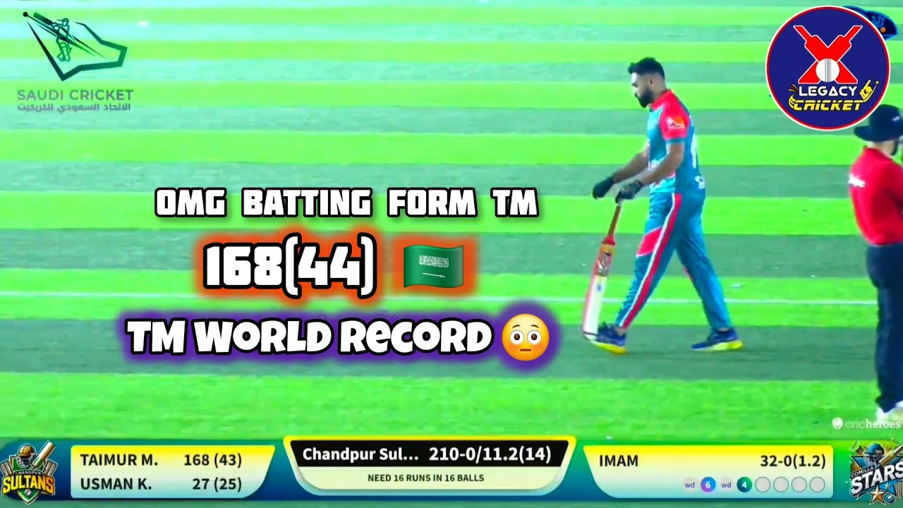 Taimur Mirza New Innings | প্রবাস বাংলা প্রিমিয়ার লিগ | 168 Run Of 44 Balls | Legacy Cricket 