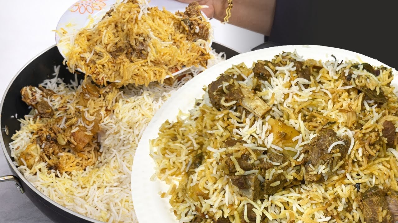 Eid Special White Mutton Biryani | Mutton Biryani Recipe 