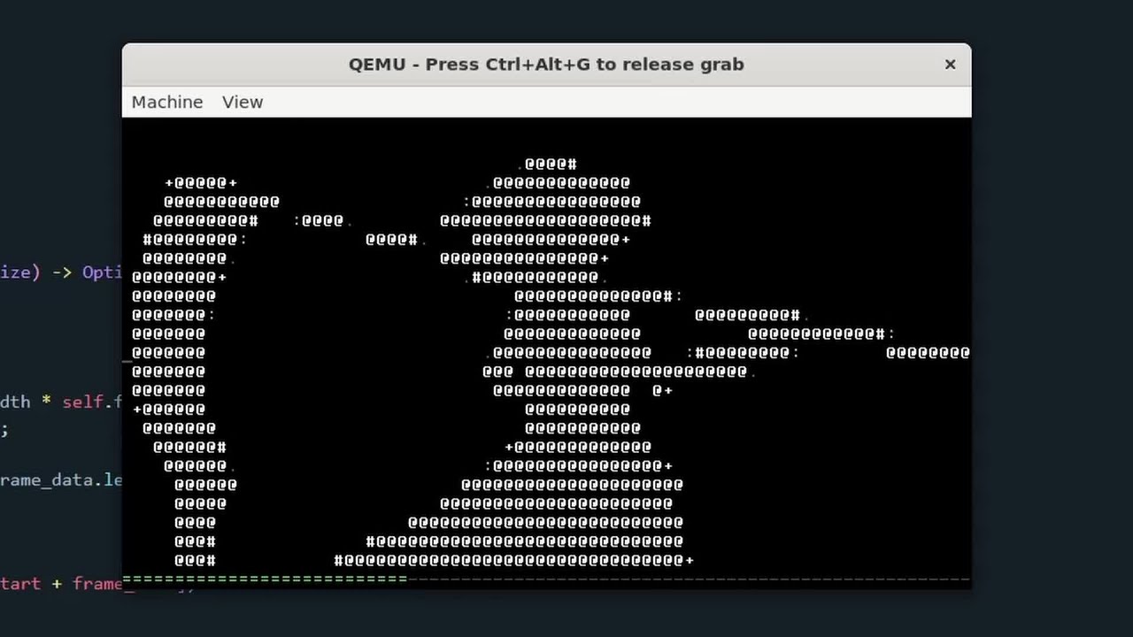 Bad Apple! but it's Custom Rust OS... [Teaser]