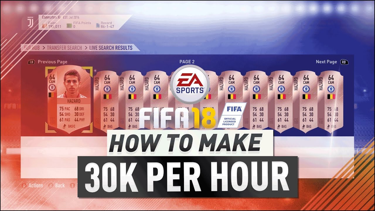 FIFA 18 MAKE 30K PER HOUR! BEST BUDGET TRADING METHOD - FIFA 18 ULTIMATE TEAM