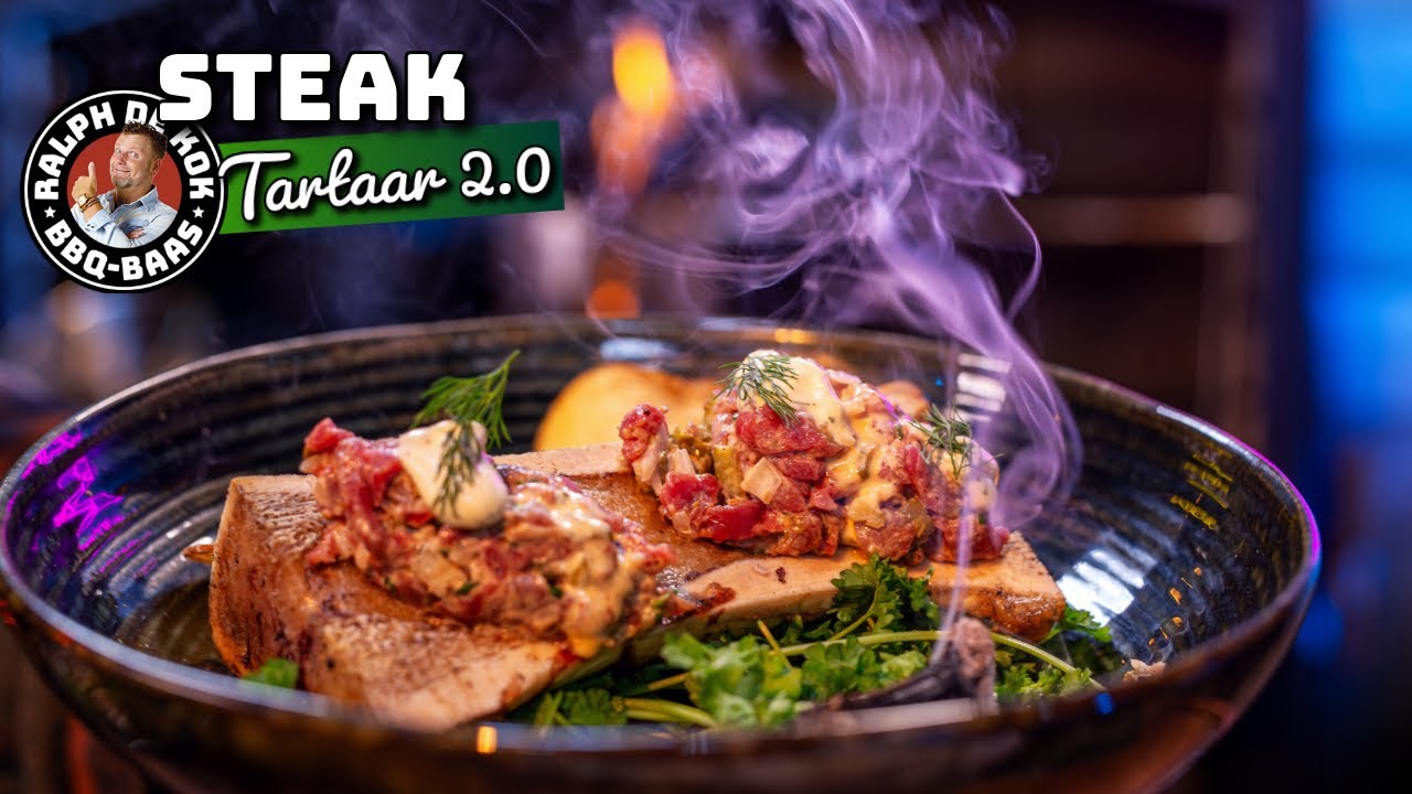 Ik maak het ULTIEME meatlovers recept: STEAK TARTAAR op gegrild beenmerg op de BBQ!