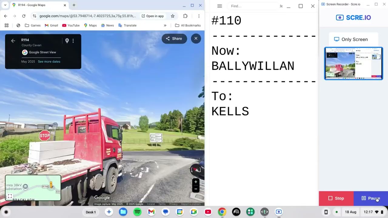 Travelling Ireland - Irish Road 110 - Longford to Kells via Virginia and Moynalty