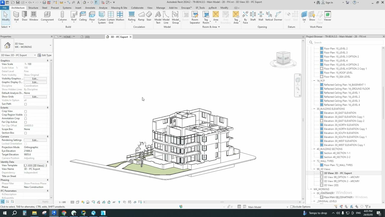 Export Revit to IFC
