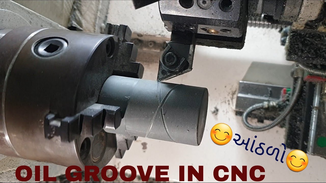 Oil Groove in CNC Turning center.