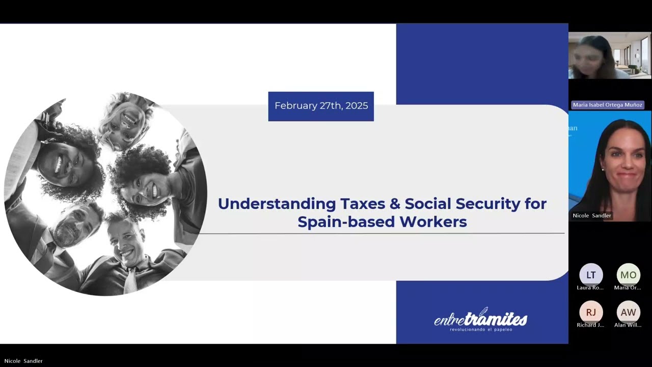 Webinar - Taxes, social security and financial planning for workers in Spain