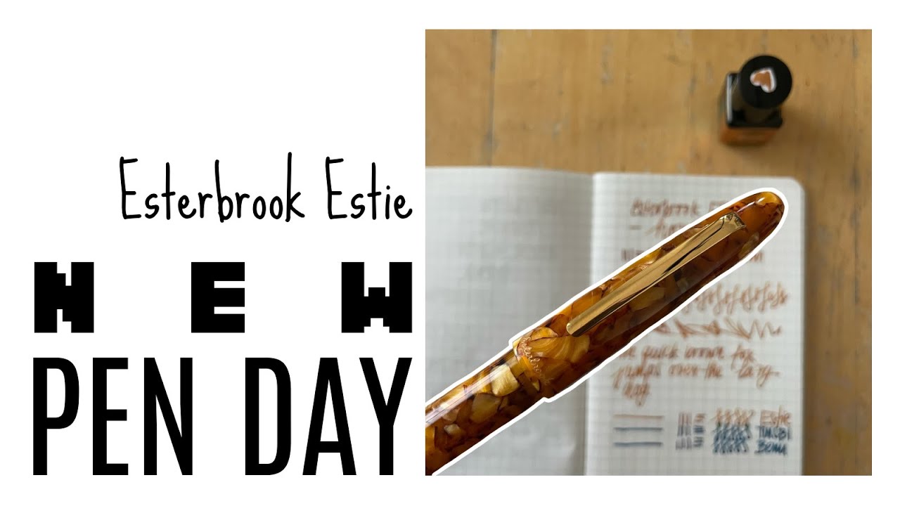 New Pen Day: Esterbrook Estie Honeycomb B * First Impressions * wow, this pen is nice