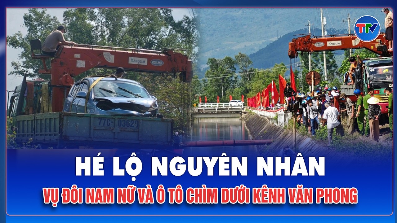 Camera “bắt trọn” cú mất lái kinh hoàng trước khi ô tô lao xuống kênh Văn Phong, 2 người tử vong