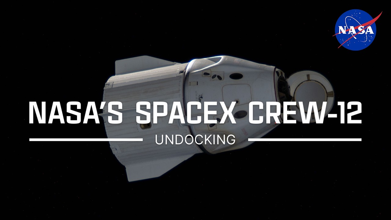 NASA's SpaceX Crew-12 Undocking