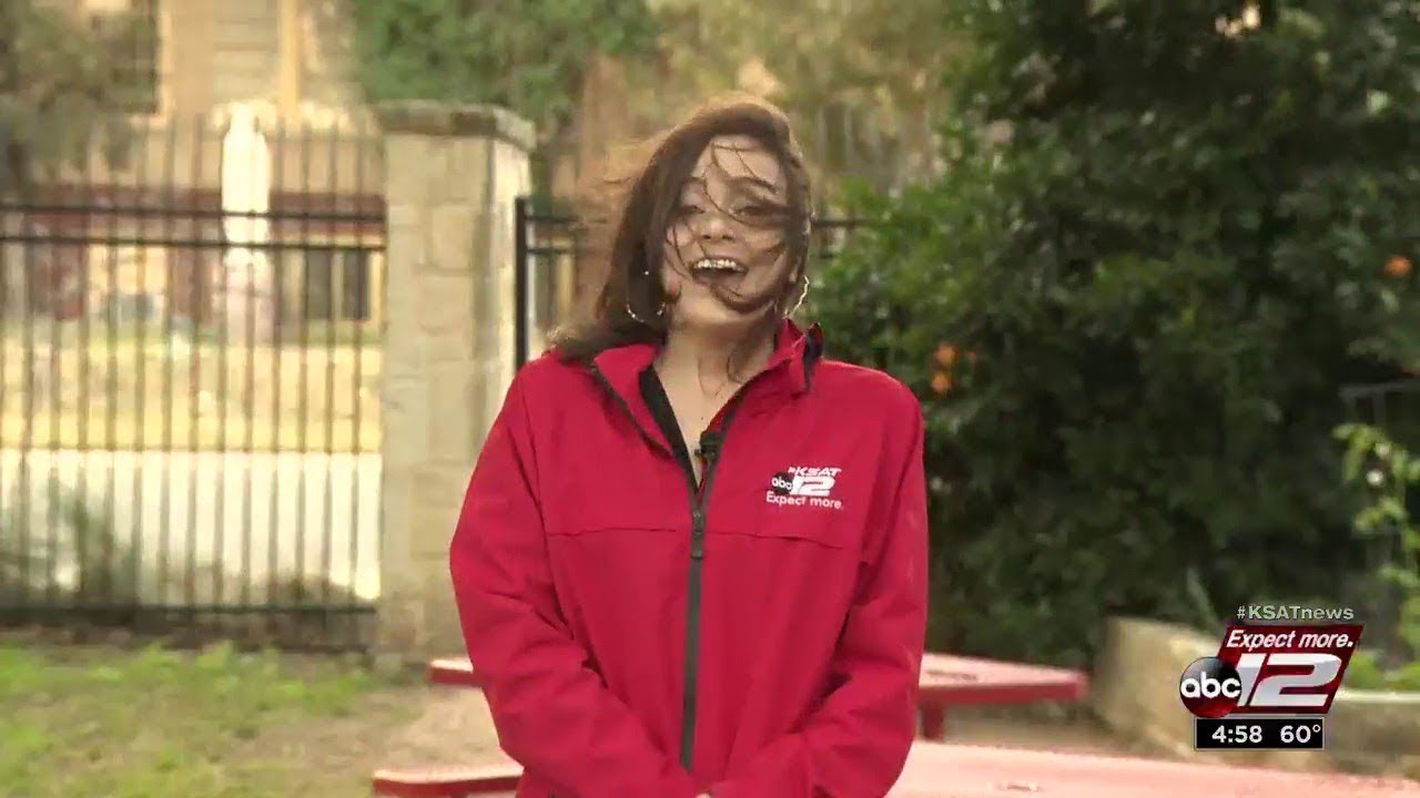 It's windy outside -- just ask Kaiti Blake.