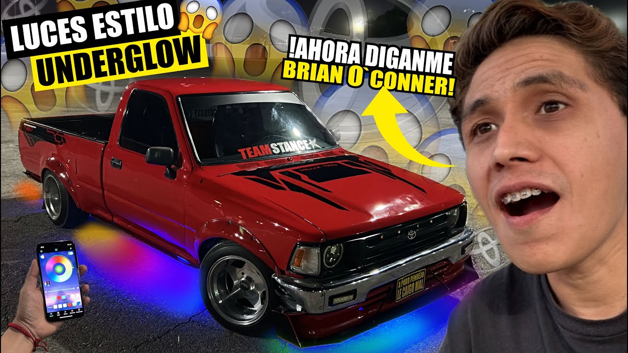 LUCES LED debajo DEL AUTO en MINI TRUCK  PICKUP Toyota  | STANCE TRUCK