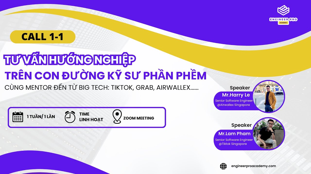 Tư vấn 1-1 với bạn Khương và anh Lâm, founder tại EngineerPro