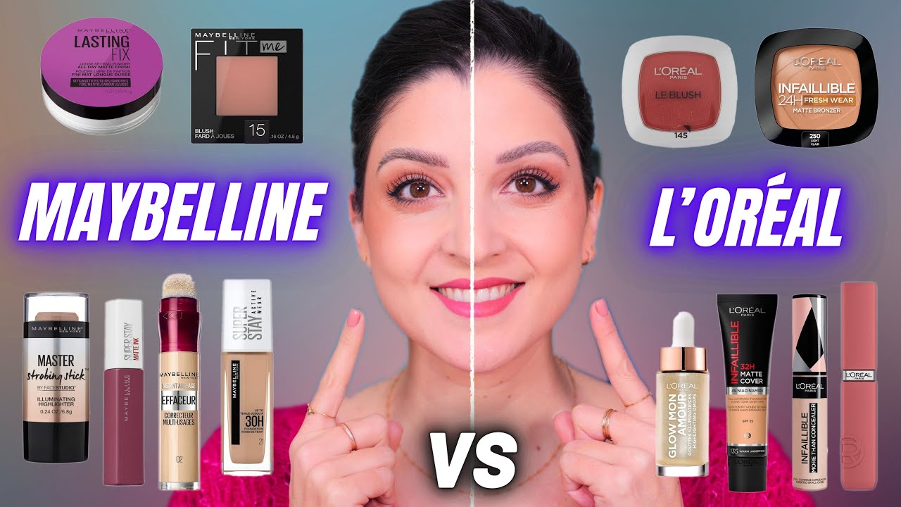 Quelle est la meilleure marque ? Battle maquillage grandes surfaces ! L’Oréal VS Maybelline