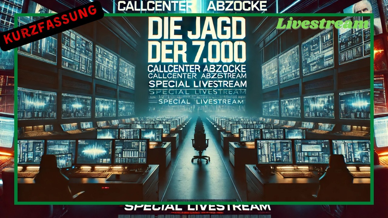 Callcenter Scamanruf - 7.000 Abonnenten Special (Die Jagt der 7.000) - Livestream (Kurzfassung)