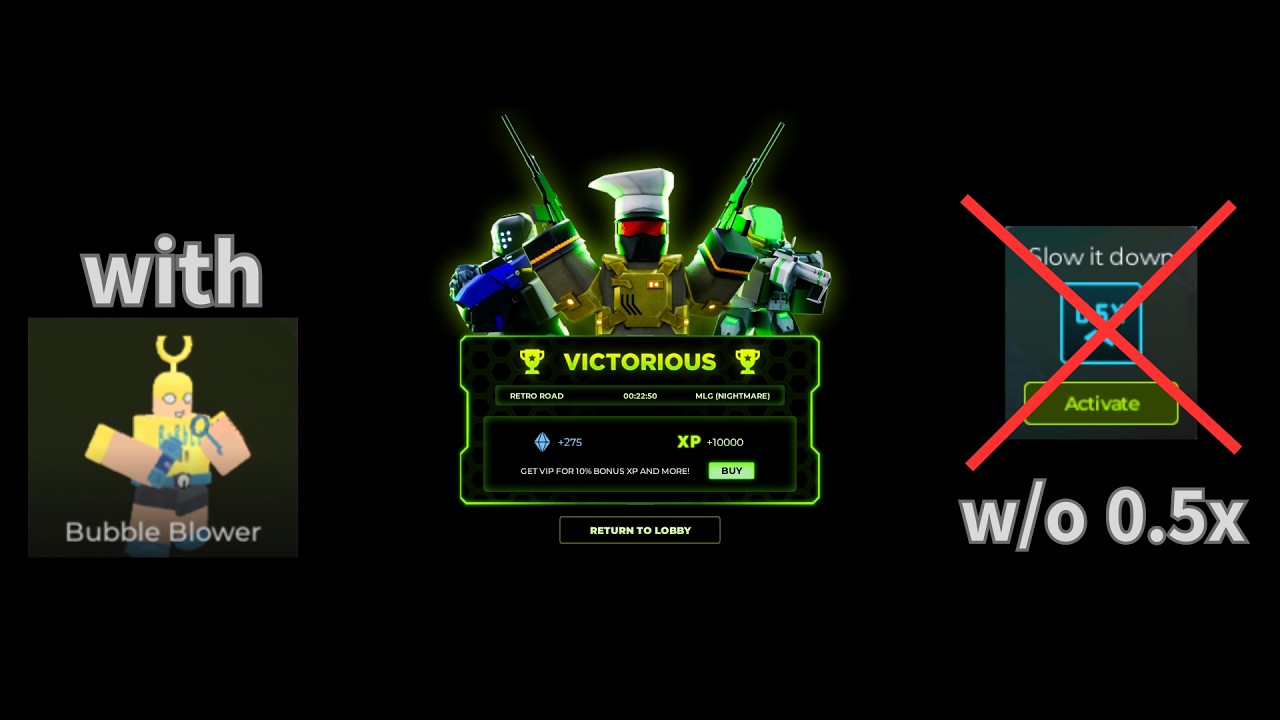 SOLO MLG nightmare with bubble blower | tower defense X