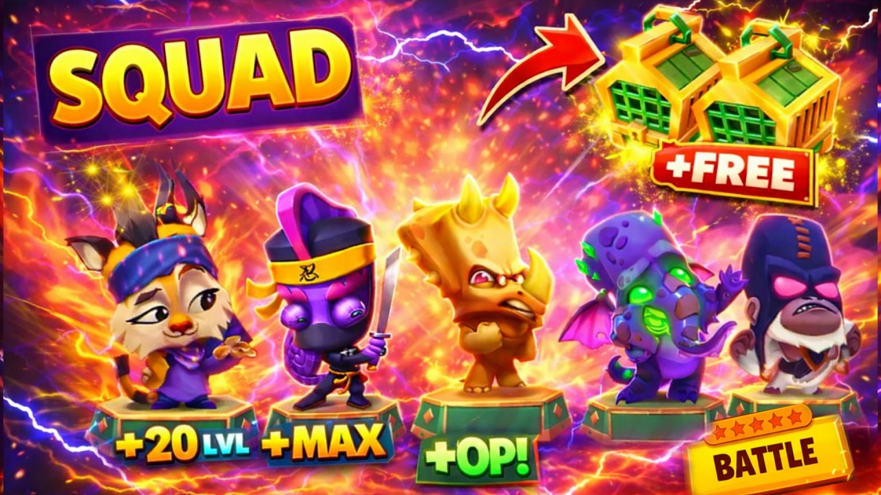 Zooba Squad 20 Maxed Jade Larry Zac Frank Bruce New Update Gameplay