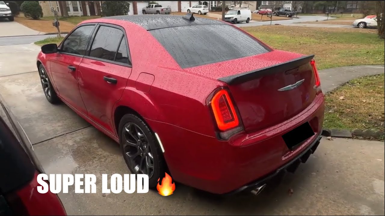 Я установил прямоточный выхлоп на свой Chrysler 300 и добавил насадки на выхлопные трубы Borla ‼️