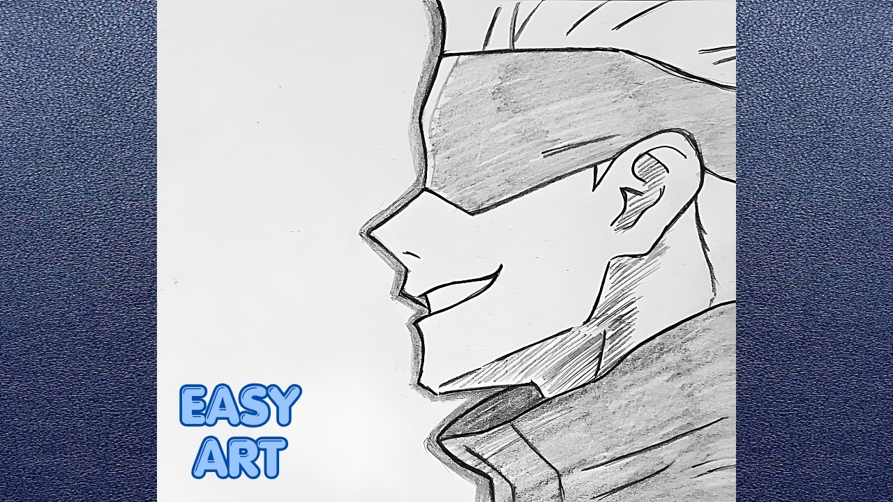 How to Draw Gojo Satoru || Easy drawing ideas for beginners step by step