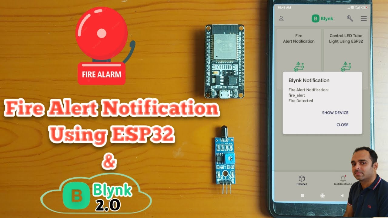 Уведомление о пожаре с помощью Blynk IOT | Уведомление Blynk 2.0 | ESP 32 | Проекты IOT