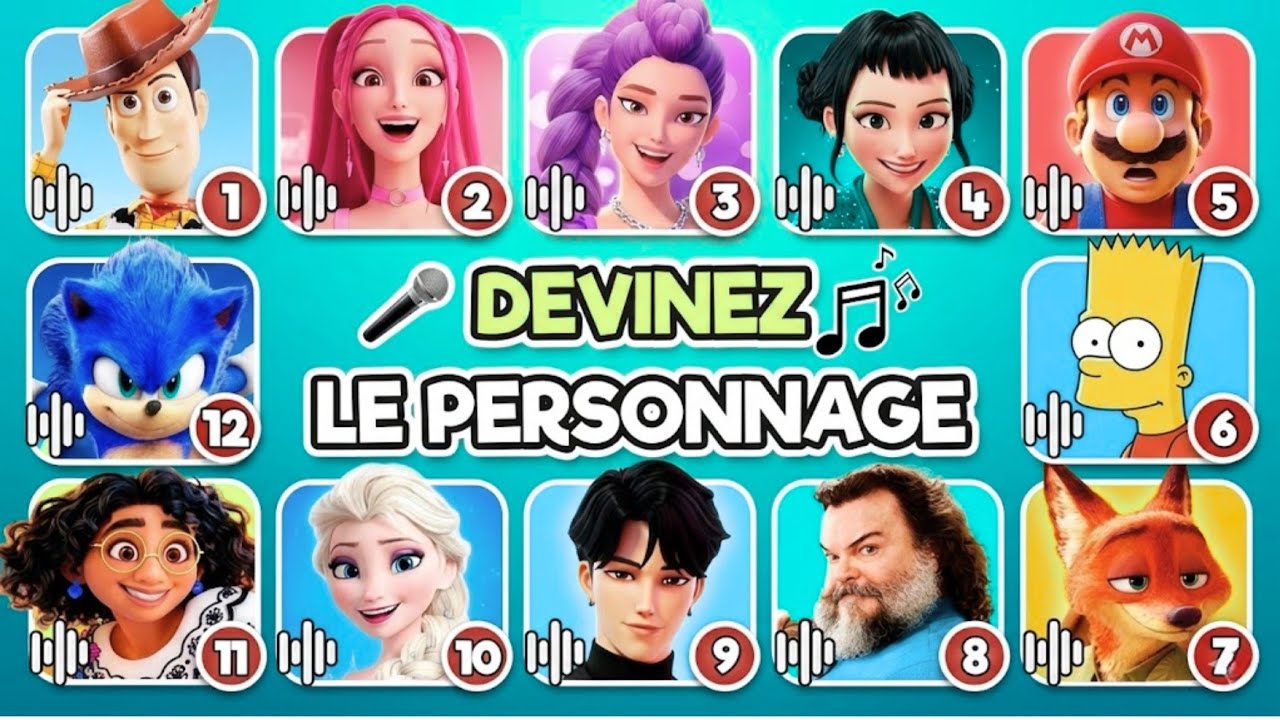 🎤 Devine le personnage avec sa VOIX + CHANSON 😱🎶