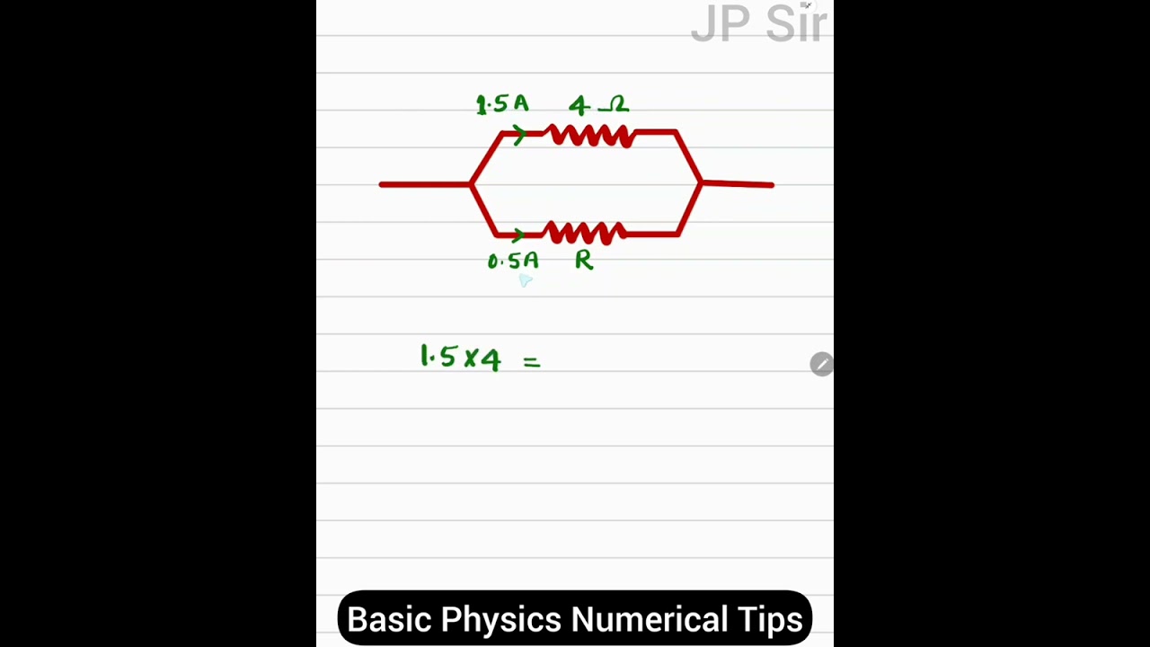 Class 10 Physics Electricity Numerical Tips by JP Sir