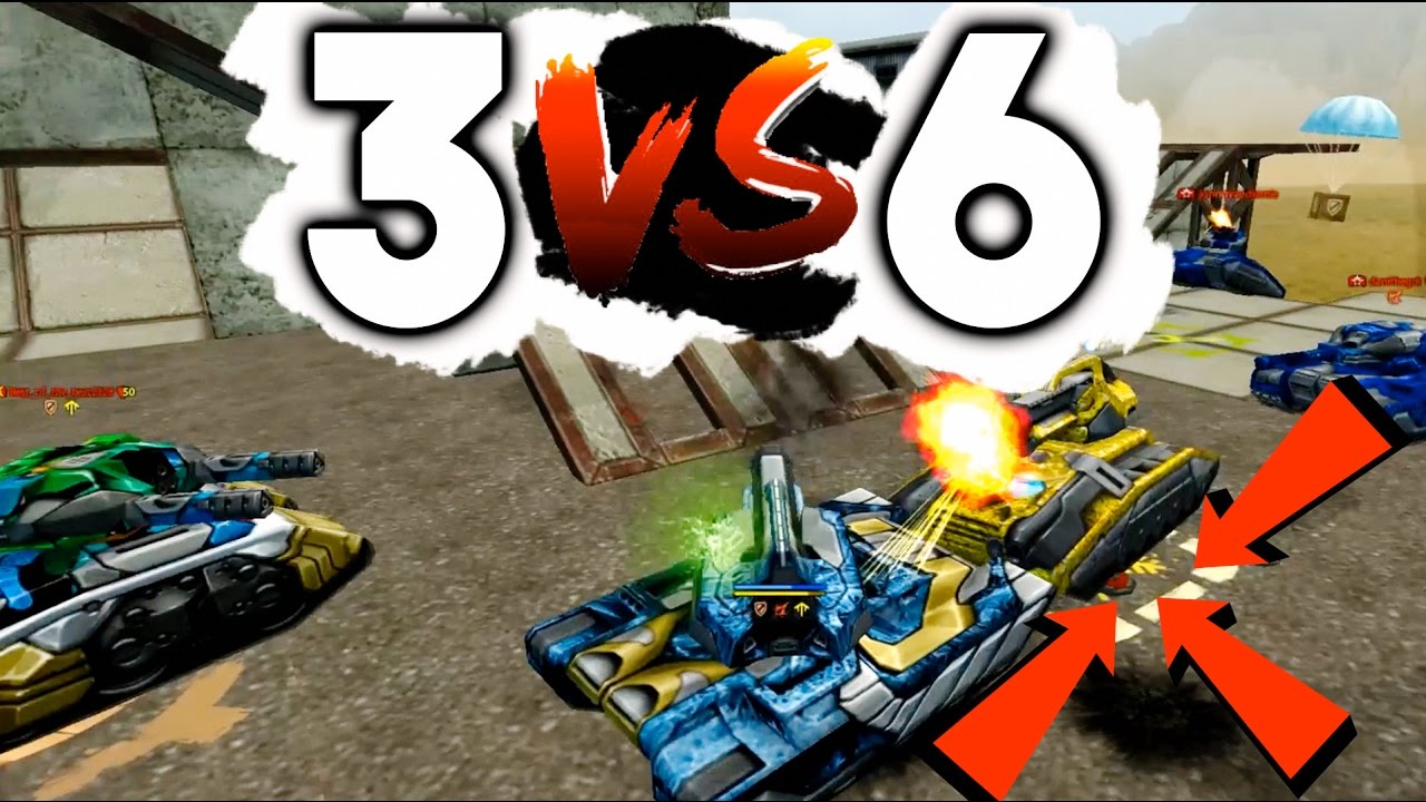 Tanki Online THREE vs SIX | 3 VS 6  STG Save The Gold