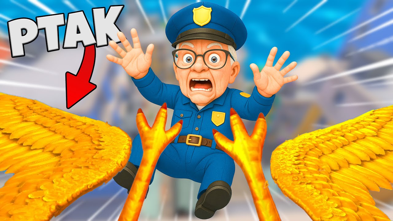 ❄️ ZRZUCAM POLICJĘ Z OGROMNEJ WYSOKOŚCI!? | JESTEM PTAKIEM |
