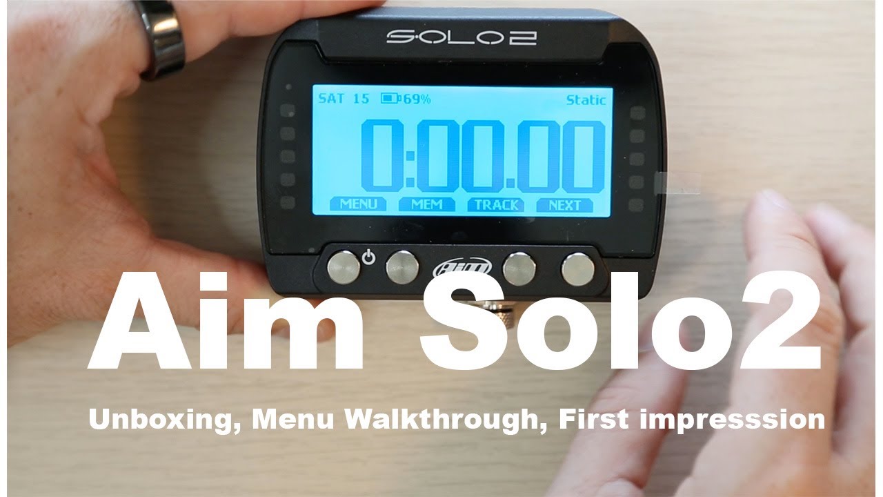 AIM Solo 2 LapTimer — распаковка, обзор меню и первое впечатление