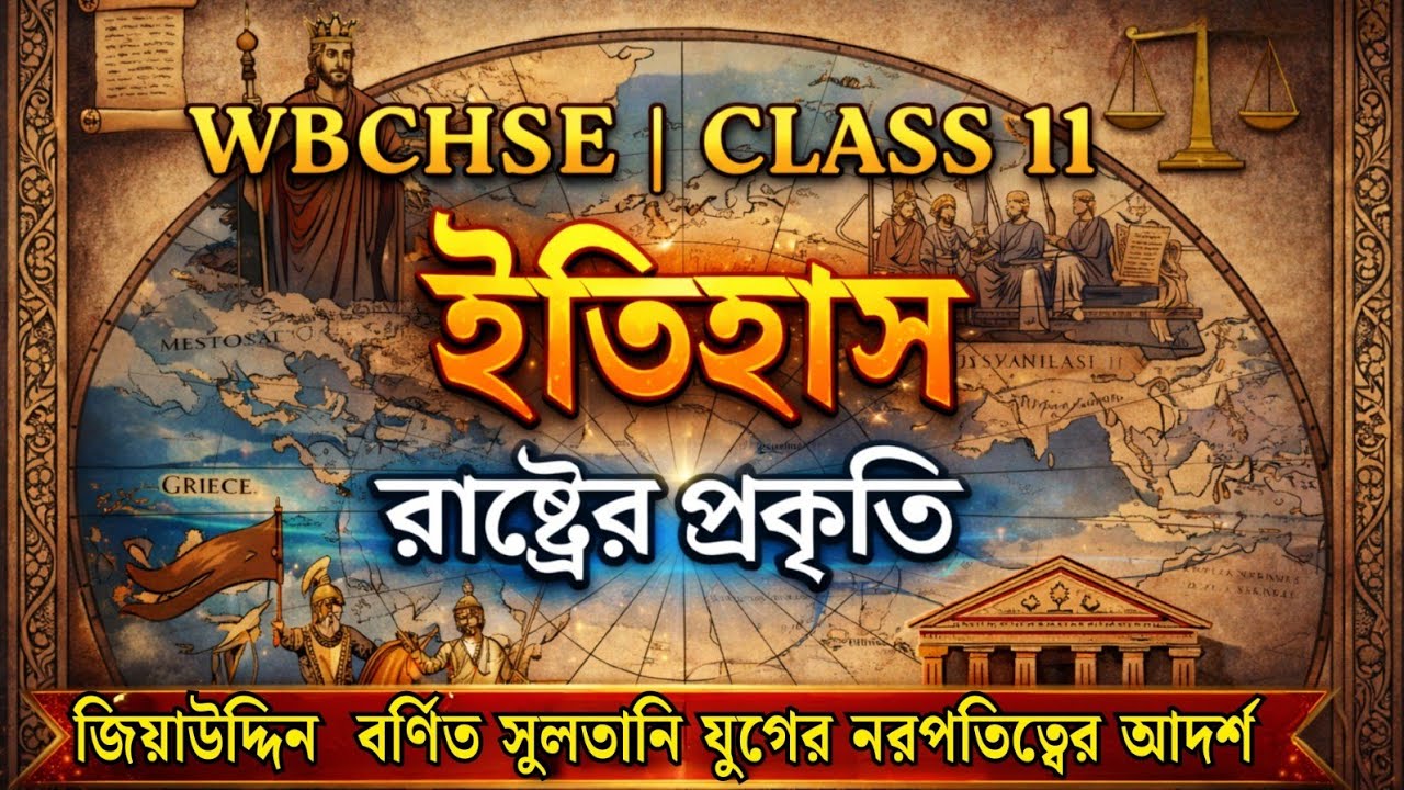 Class 11 History WBCHSE | রাষ্ট্রের প্রকৃতি এক ভিডিওতে শেষ 💯 | সুলতানি যুগের রাজনৈতিক আদর্শ
