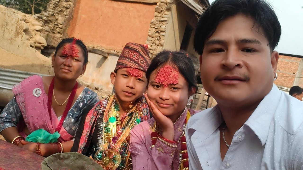 भाई को व्रतवन्ध 🪔🎉🎆🎁 