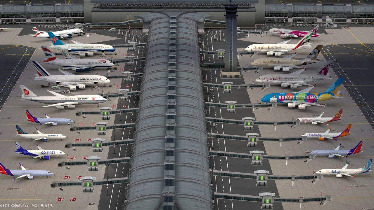 Update on Runway, Taxi Routes and New Camera Angles at Muscat Airport | World of Airports | Gameplay