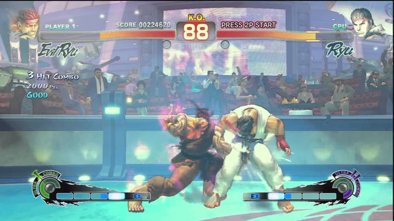 ssf4ae scrubby evil ryu arcade playthrough
