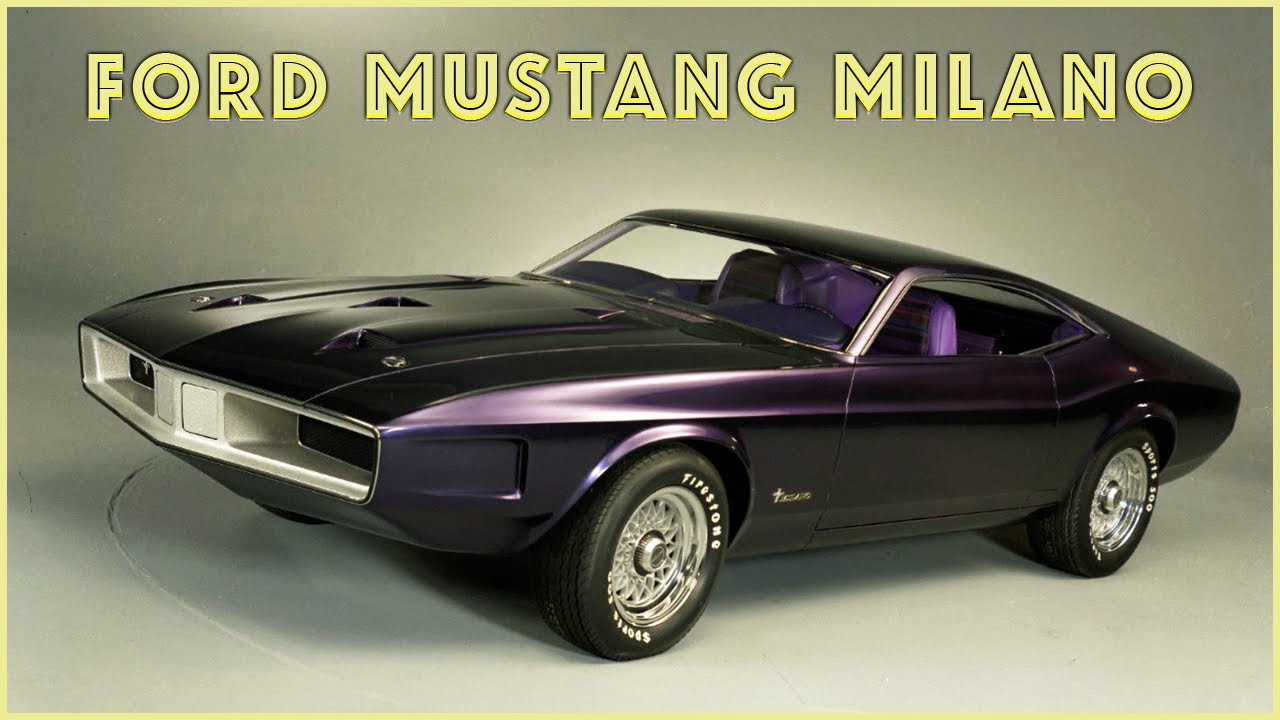 1971's Most Striking Design: The Ford Mustang Milano Concept Takes the Spotlight