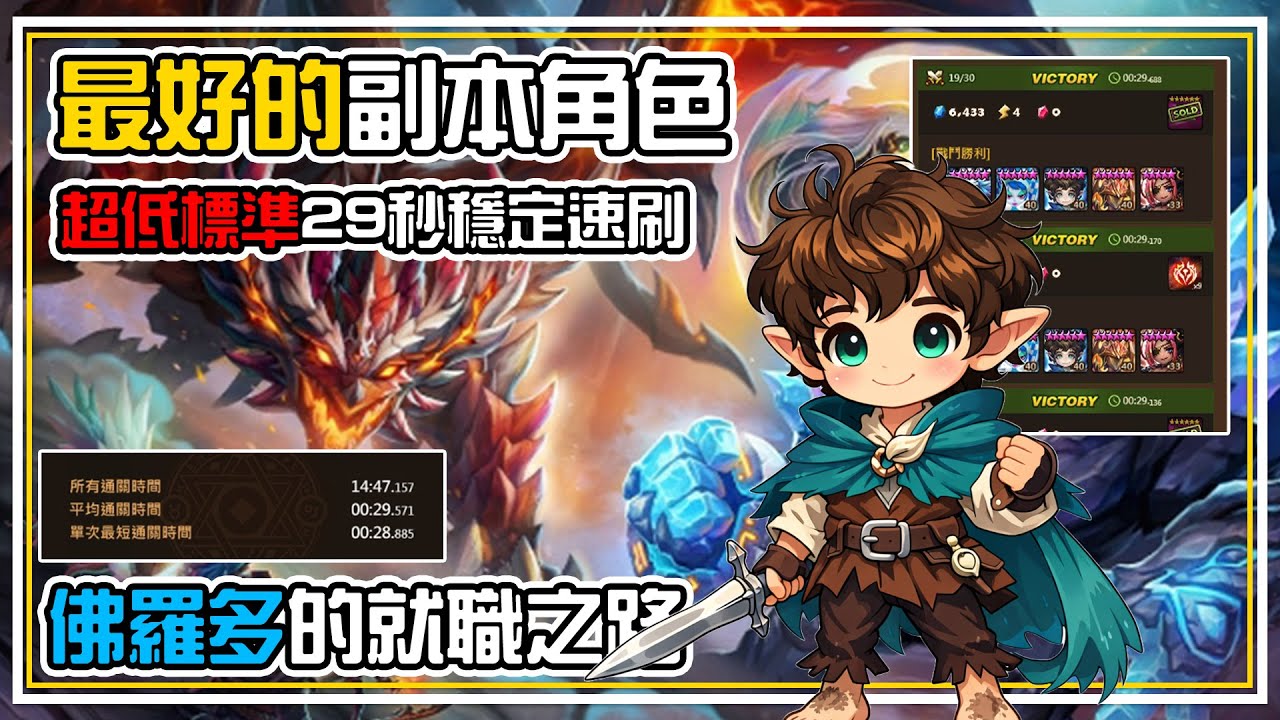 魔戒全新【100000%】29秒速刷隊伍 符文魔礦壓力超級小 還能四帶一肥料？！全字幕 | 魔靈召喚 Summoners War | 閒聊