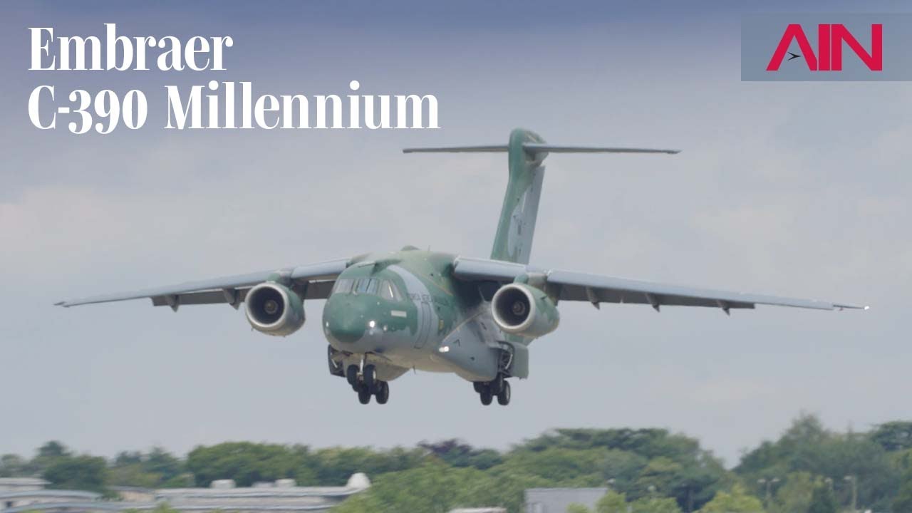 Embraer's KC-390 Millennium Military Transport Flies at the Farnborough Airshow – AIN