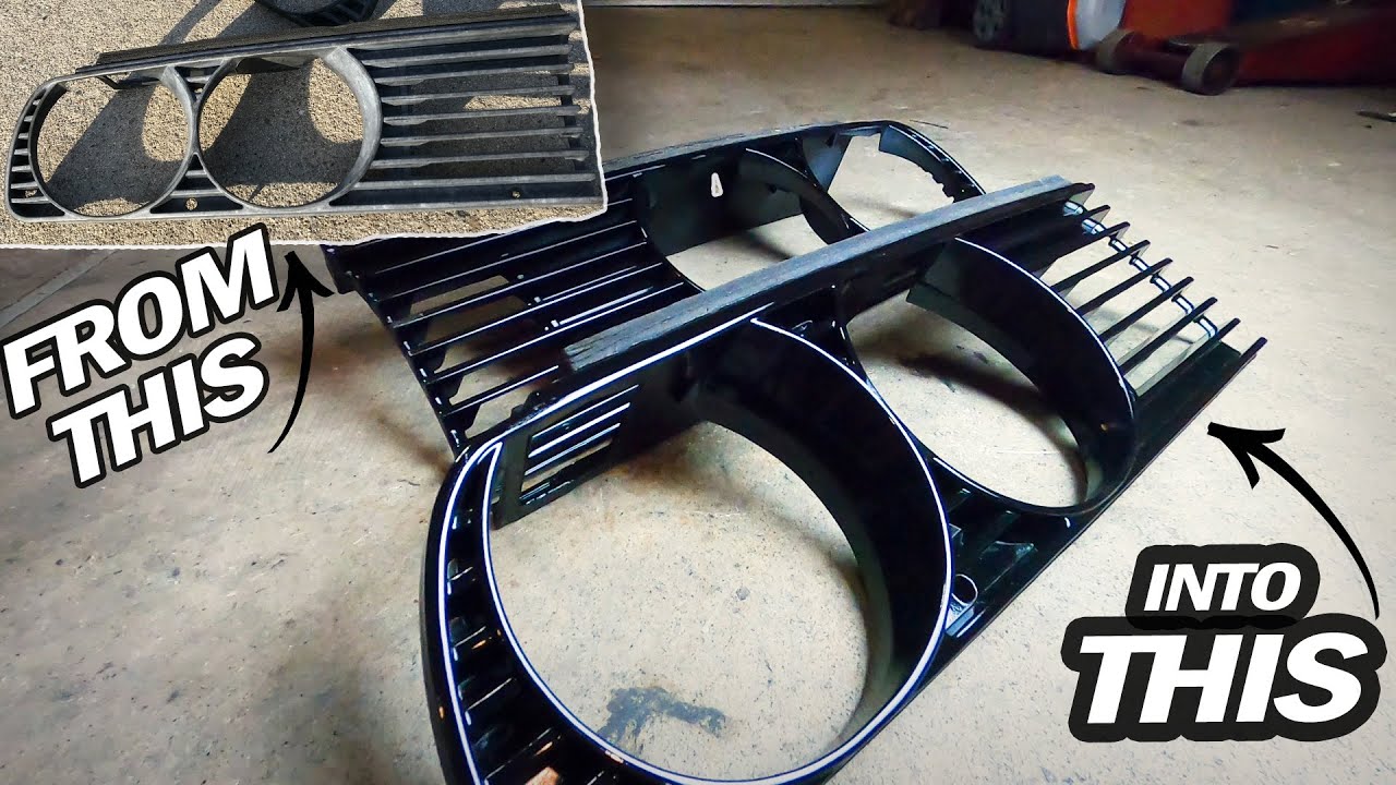 How To Restore Faded Plastic - (BMW E30 Euro Grilles)