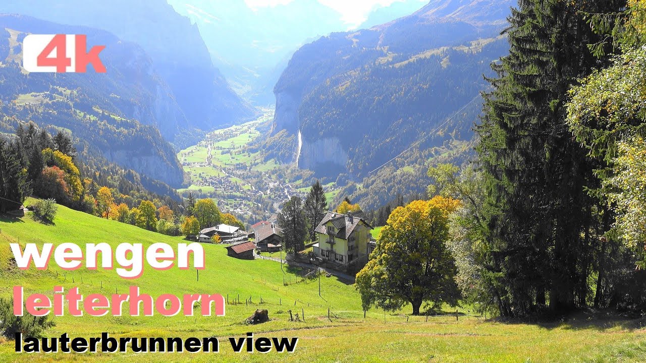 SWITZERLAND - Suiza - HIKING WENGEN TO LEITERHORN - GRINDELWALD - ISELTWALD -LAKE BRIENZ -THUN - 4 K
