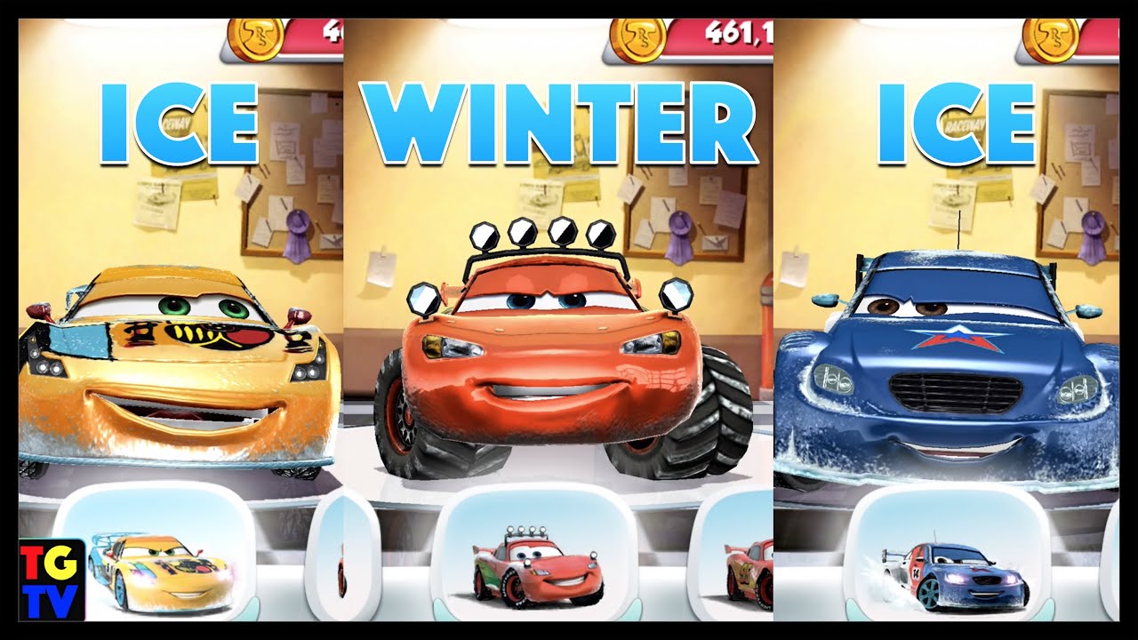 Cars Fast as Lightning - Winter McQueen, ICE Miguel, ICE Pyotr