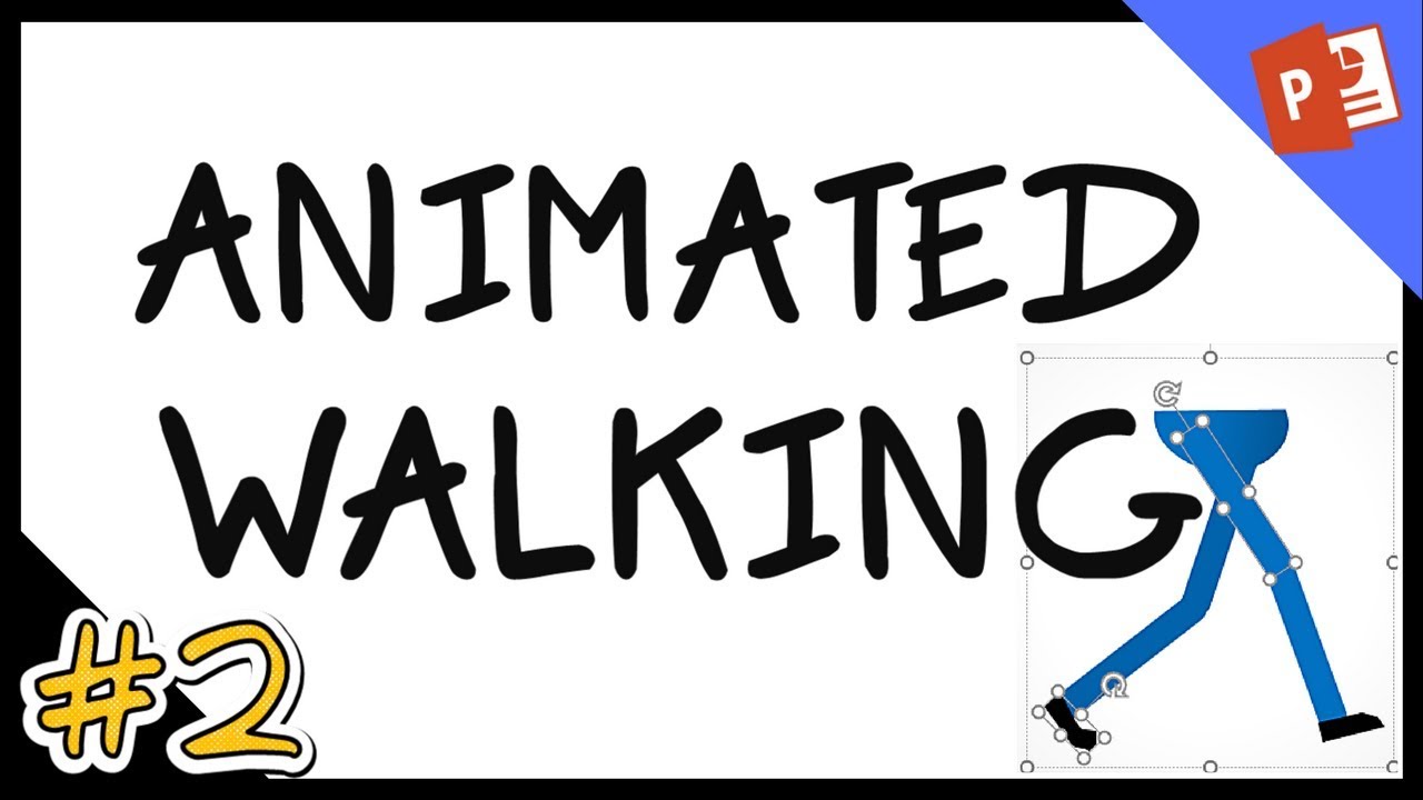 Realistic walk cycle tutorial in Powerpoint part 2/4